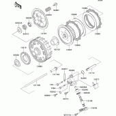 Схема вузла: Зчеплення для Kawasaki EJ650 W650