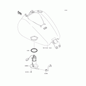 Схема вузла: Паливний насос Kawasaki VN1700 VN1700 Classic Tourer ABS
