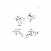 Схема узла: Decals(Black) для Kawasaki ER650 ER-6N ABS