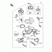 Схема узла: Meter(s) для Kawasaki ZX750 Ninja ZX-7