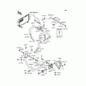 Схема вузла: Водяний насос для Kawasaki VN250 Eliminator 250V