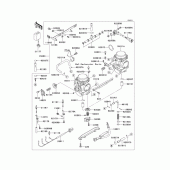 Схема вузла: Carburetor(1/2) для Kawasaki EJ650 W650
