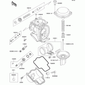 Схема вузла: Карбюратор parts(1/2) для Kawasaki ZX1100 ZZ-R1100