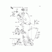 Схема узла: Топливный бак для Kawasaki KLE650 Versys 650 ABS