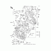 Схема вузла: Картер двигуна (1/2) для Kawasaki VN1600 Vulcan 1600 Nomad