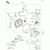 Схема узла: Воздушный фильтр для Kawasaki ZR750 Z750R ABS