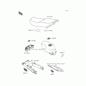 Схема узла: Информационные наклейки для Kawasaki ZX600 Ninja ZX-6