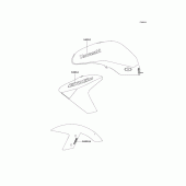 Схема вузла: Decals(blue)(black)(b8f) для Kawasaki ER650 ER-6N ABS