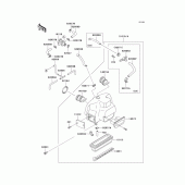 Схема вузла: Air cleaner(1/2) для Kawasaki ZG1000 Concours