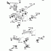 Схема вузла: Підвіска до Kawasaki ZX1100 ZZ-R1100