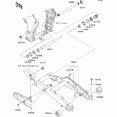 Схема узла: Задний рычаг (Маятник) для Kawasaki ZR1000 Z1000