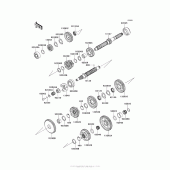 Схема вузла: Трансмісія для Kawasaki ZG1400 Concours 14