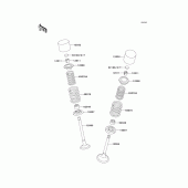 Схема вузла: Клапан(и) для Kawasaki KLX300R