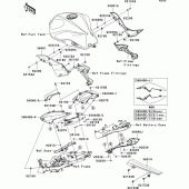 Схема вузла: Side covers/chain cover(m7f) для Kawasaki ZR750 Z750 ABS