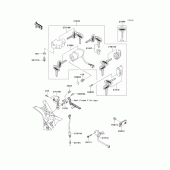 Схема узла: Замок зажигания для Kawasaki VN1500 VN1500 Drifter