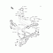 Схема узла: Крепление двигателя для Kawasaki EX250 Ninja 250