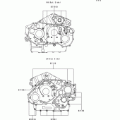 Схема вузла: Болти картера двигуна для Kawasaki VN1500 VN1500 Classic Tourer