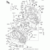 Схема вузла: Картер двигуна (1/2) для Kawasaki VN1500 VN1500 Drifter