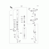 Схема вузла: Передня вилка(zg1000-a14) для Kawasaki ZG1000 Concours