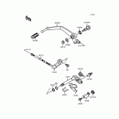Схема узла: Переключатель передач для Kawasaki VN400 Vulcan