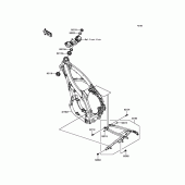 Схема вузла: Рама для Kawasaki KX450 KX450F