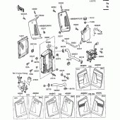 Схема узла: Радиатор для Kawasaki KL650 KLR650
