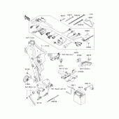 Схема вузла: Електроустаткування для Kawasaki KLX250 KLX250SF