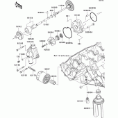 Схема вузла: Масляний насос для Kawasaki ZX636 Ninja ZX-6R