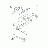 Схема вузла: Перемикач передач для Kawasaki ZR1100 Zephyr 1100RS