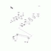 Схема узла: Переключатель передач для Kawasaki KMX125