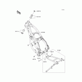 Схема узла: Рама для Kawasaki KX125