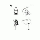 Схема узла: Наклейки для Kawasaki KMX125