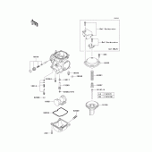 Схема вузла: Комплектуючі карбюратора для Kawasaki EX250 Ninja 250