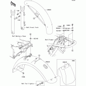 Схема узла: Крыло для Kawasaki EJ650 W650