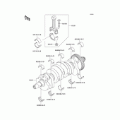 Схема узла: Коленчатый вал для Kawasaki ZR750 Z750
