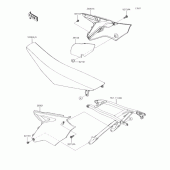 Схема вузла: Бічна кришка для Kawasaki KX450 KX450F