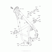 Схема вузла: Кріплення для Kawasaki KL650 KLR650