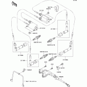 Схема вузла: Система запалювання для Kawasaki VN1500 VN1500 Classic FI