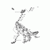 Схема вузла: Рама для Kawasaki BX250 NINJA 250SL ABS