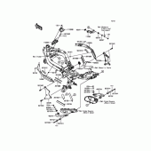 Схема вузла: Рама для Kawasaki EX400 Ninja 400R ABS