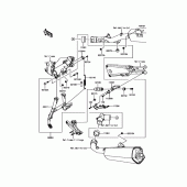 Схема узла: Центральная подставка для Kawasaki ZX1400 ZZR1400 ABS