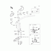 Схема узла: Руль & Пульт управления рулевой для Kawasaki VN1700 Vulcan 1700 Vaquero