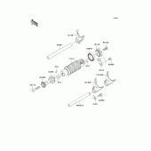 Схема вузла: Gear change drum/shift fork(s) для Kawasaki ER650 ER-6N ABS