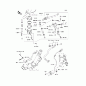 Схема узла: Передний тормозной цилиндр для Kawasaki ZR750 Z750 ABS
