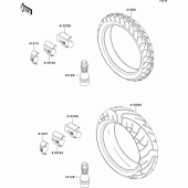 Схема узла: Шины для Kawasaki ZR1200 ZRX1200