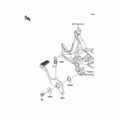 Схема вузла: Лапка гальма для Kawasaki KLE650 Versys 650