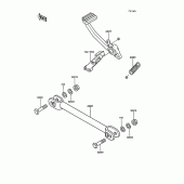 Схема вузла: Лапка гальма для Kawasaki ZG1000 1000GTR