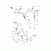 Схема вузла: Клапан(и)(1/2) для Kawasaki VN800 Vulcan 800 Classic