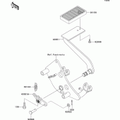 Схема вузла: Лапка гальма для Kawasaki VN800 Vulcan 800 Drifter