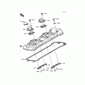 Схема вузла: Клапанна кришка Kawasaki ZR1000 Z1000